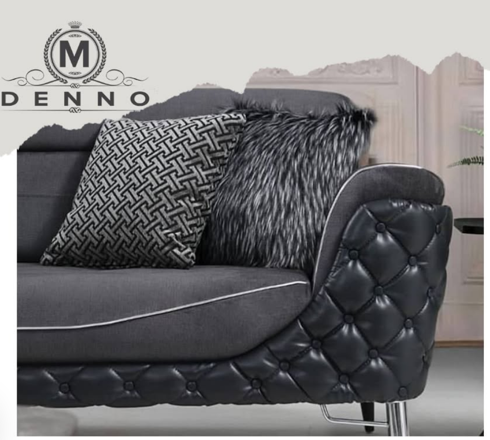 Chesterfield Sofa mit dunkler Lederverarbeitung und Knopfheftung – Polsterei Denno Duisburg